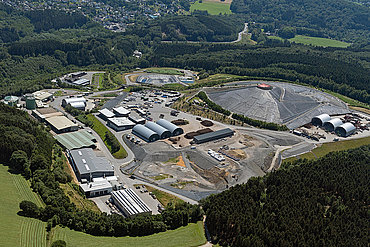 Luftbild von Metabolon in Lindlar