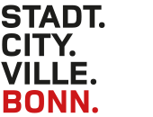 Logo der Bundesstadt Bonn "Stadt. City. Ville. Bonn."